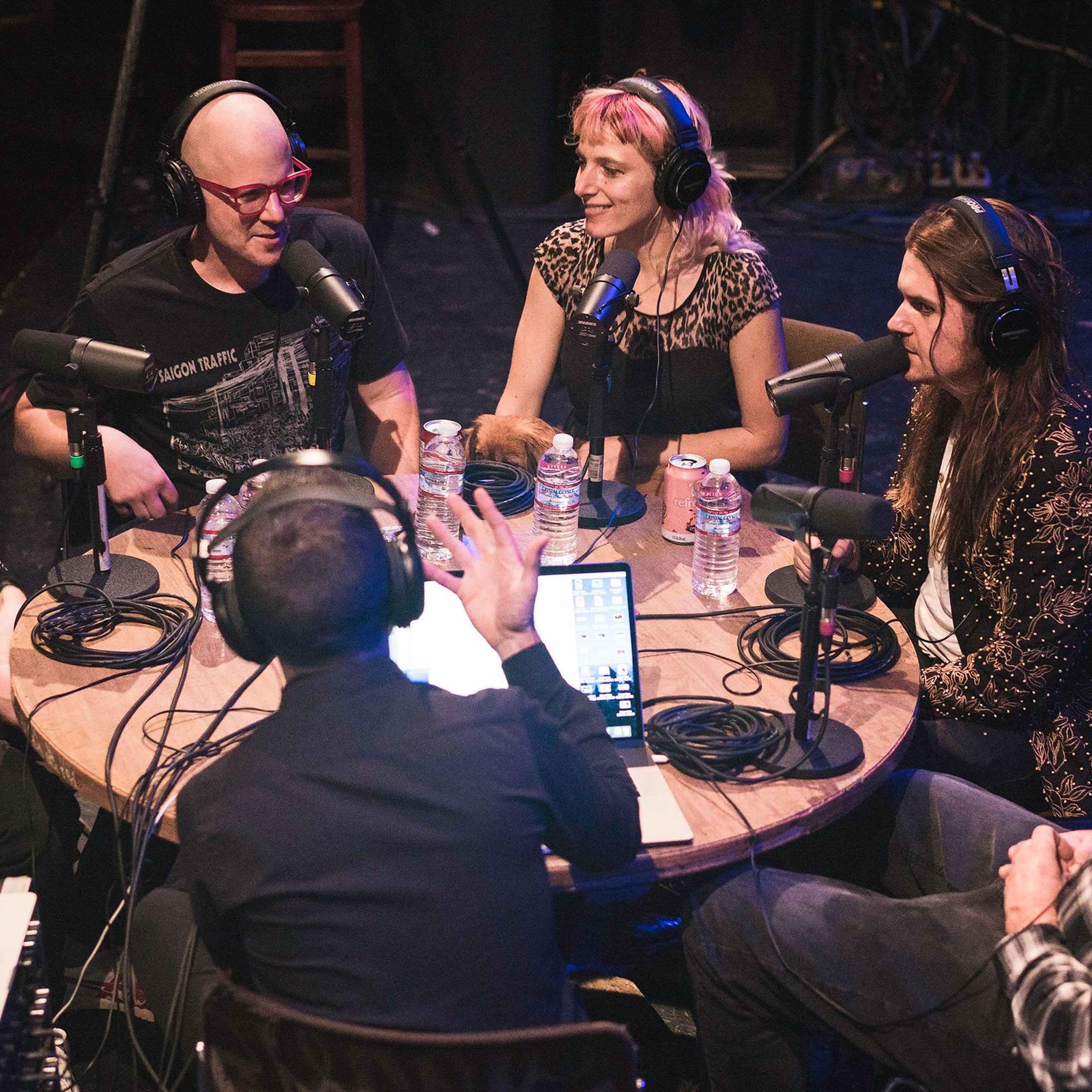 Onstage with Jim and Tom