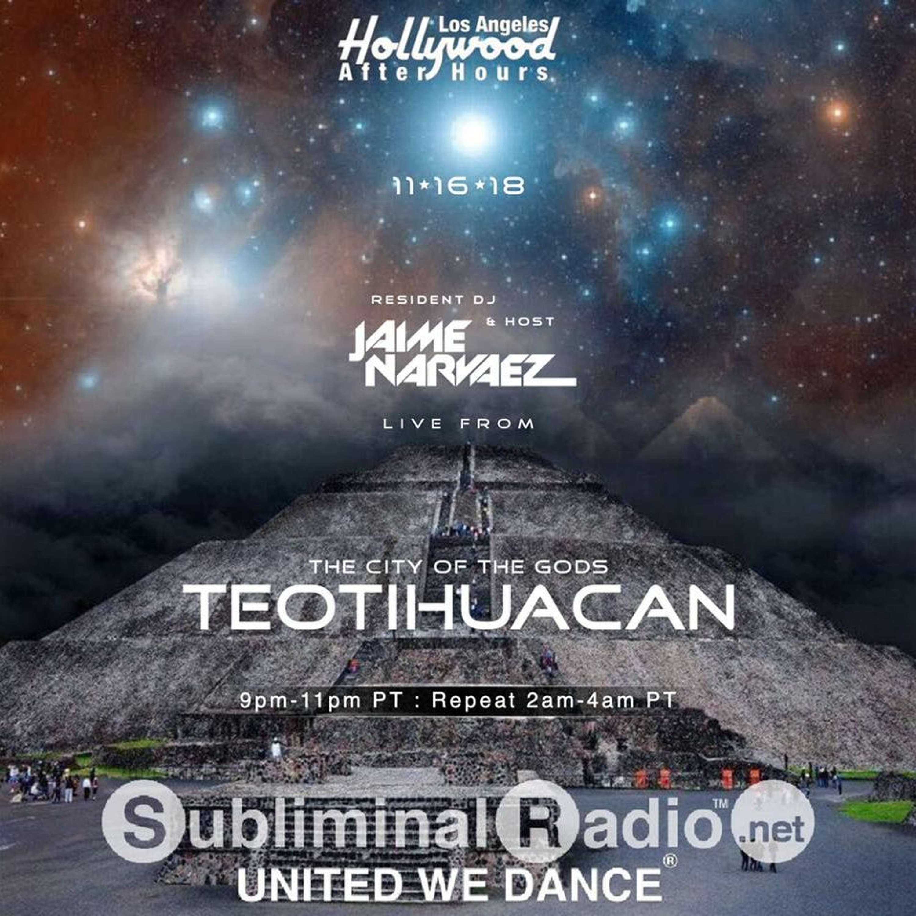 Jaime Narvaez | Hollywood After-Hours on Subliminal Radio | Show 0032 | 16 November 2018 episode artwork