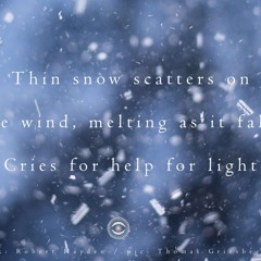 Snow scatters [naviarhaiku256 - Thin snow scatters on]
