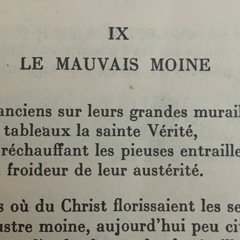 Le Mauvais Moine, Charles Baudelaire.