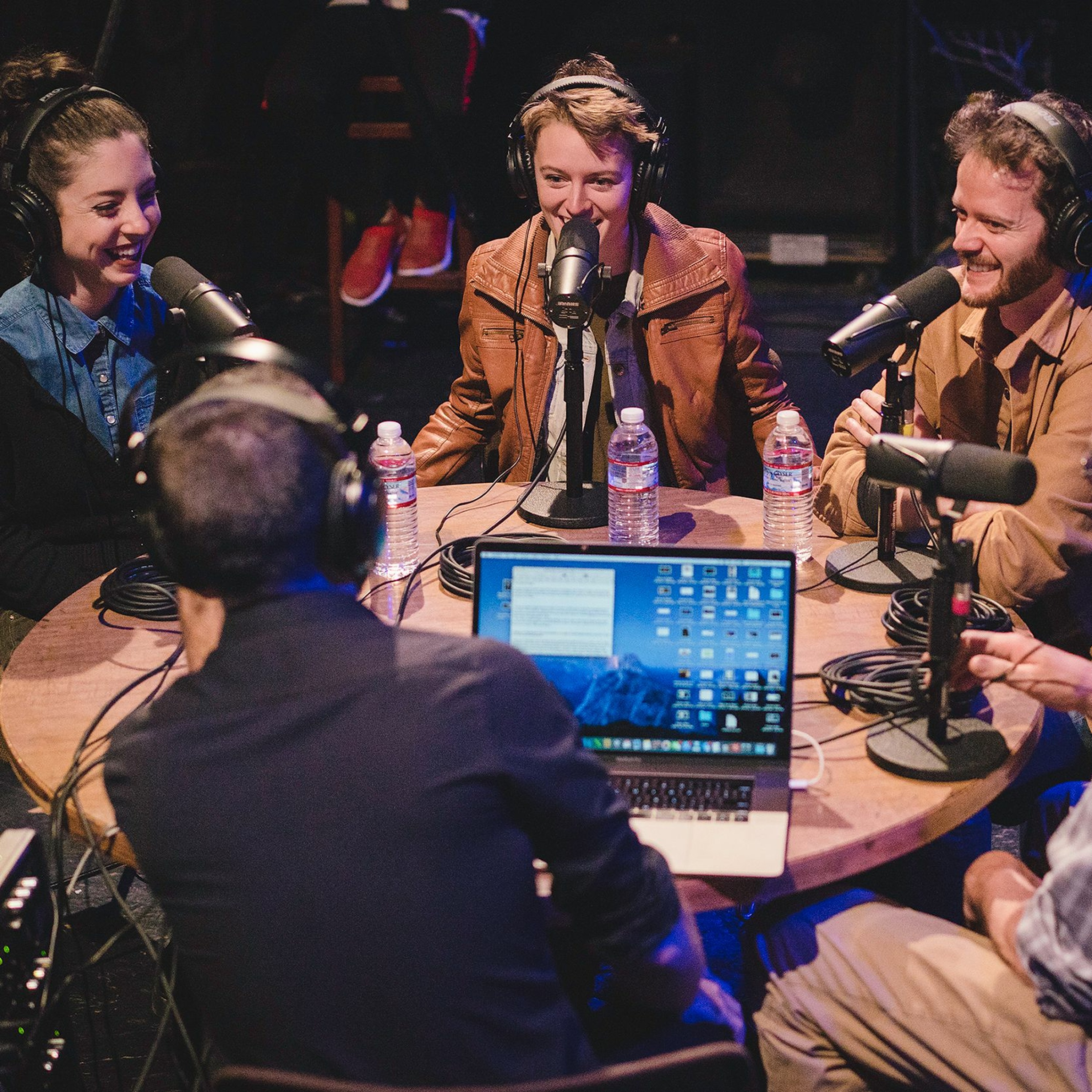 Onstage with Jim and Tom