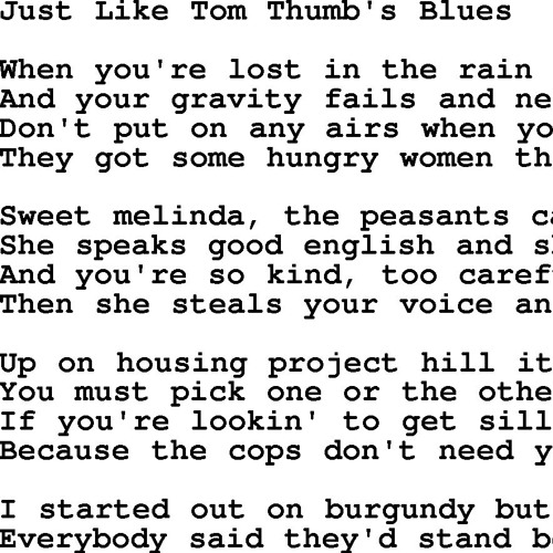 Just Like Tom Thumb Blues Bob Dylan Cover By Hiawatha Telephone Company Just Like Tom Thumb Blues Bob Dylan Cover By Hiawatha Telephone Company