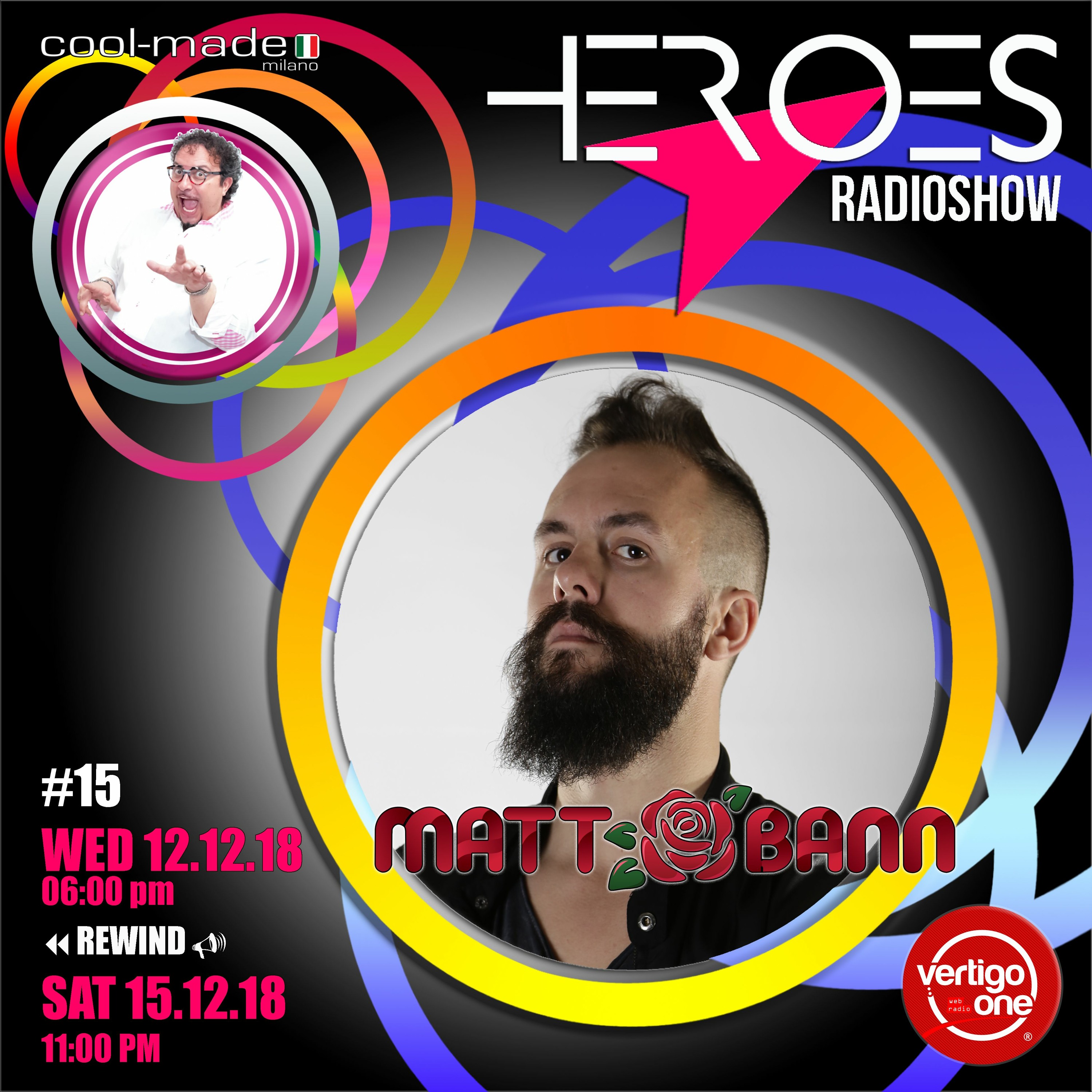 #15/2018-19> HEROES RadioShow - Special Guest MATT BANN episode artwork