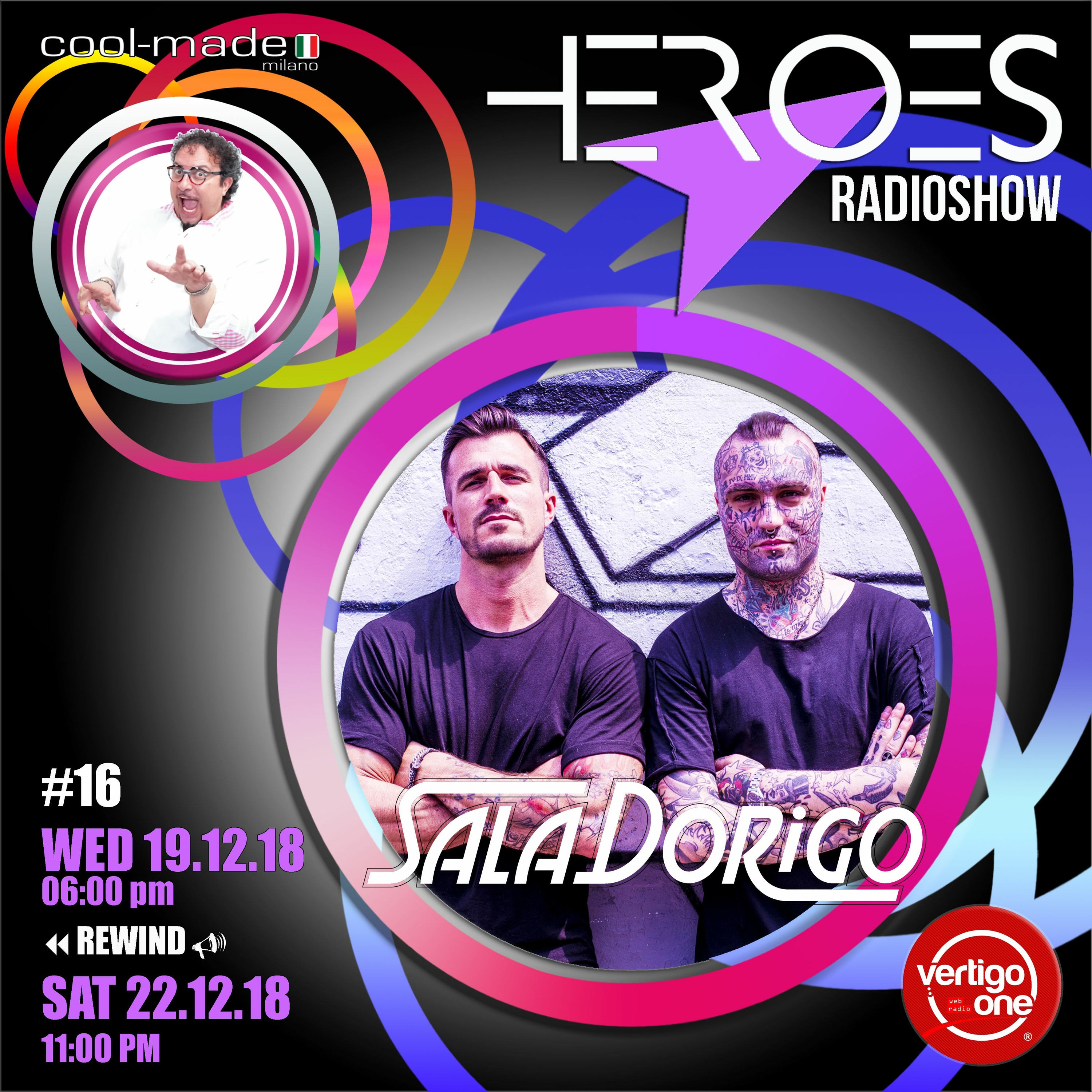 #16/2018-19> HEROES RadioShow - Special Guest SALA DORIGO episode artwork
