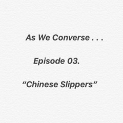As We Conserve . . . 03 "Chinese Slippers"