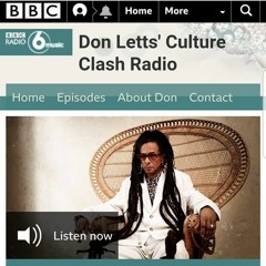 Don Letts' Culture Clash Radio Plays 'Motorbike' on BBC Radio 6 Music