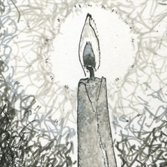 Match Stick Crackling, Candle Wick Lit To Break The Dim Shade Of The Room