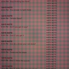 XAY's Note (Prod. JATCE)