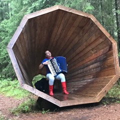 Rainy talks in the forest megaphones