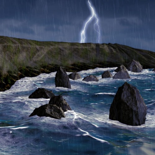 Rain + Thunder + Ocean Waves (75 Minutes)