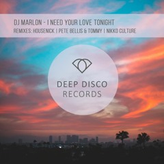 Dj Marlon - I Need Your Love Tonight(Nikko Culture Remix)