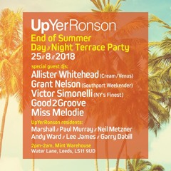 Allister Whitehead - Terrace Set 7.30pm-8.45pm at UYR Day & Night Terrace Party - 25.08.2018