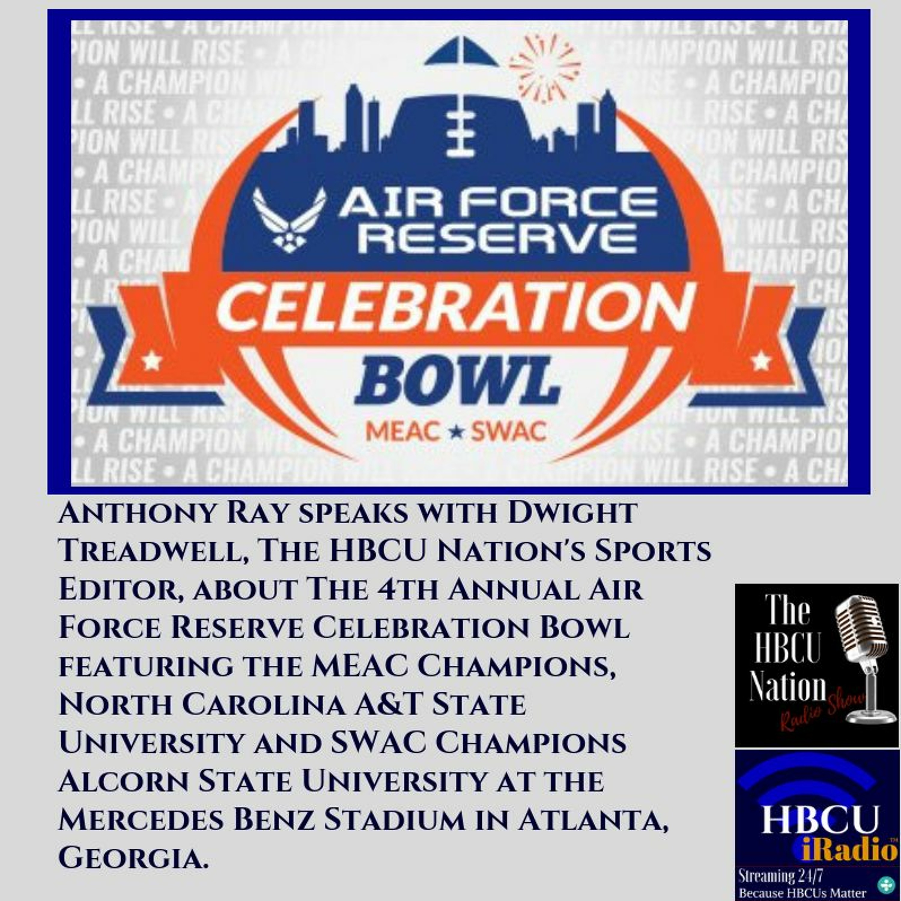Anthony Ray and Dwight Treadwell talk about The Air Force Reserve Celebration Bowl episode artwork