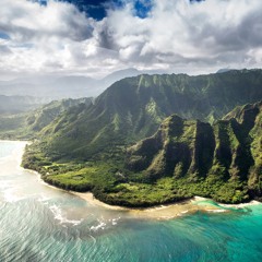HEAVY RAIN WITH DISTANT THUNDER FROM HAWAII, KAUAI (1 HOUR AMBIENCE)