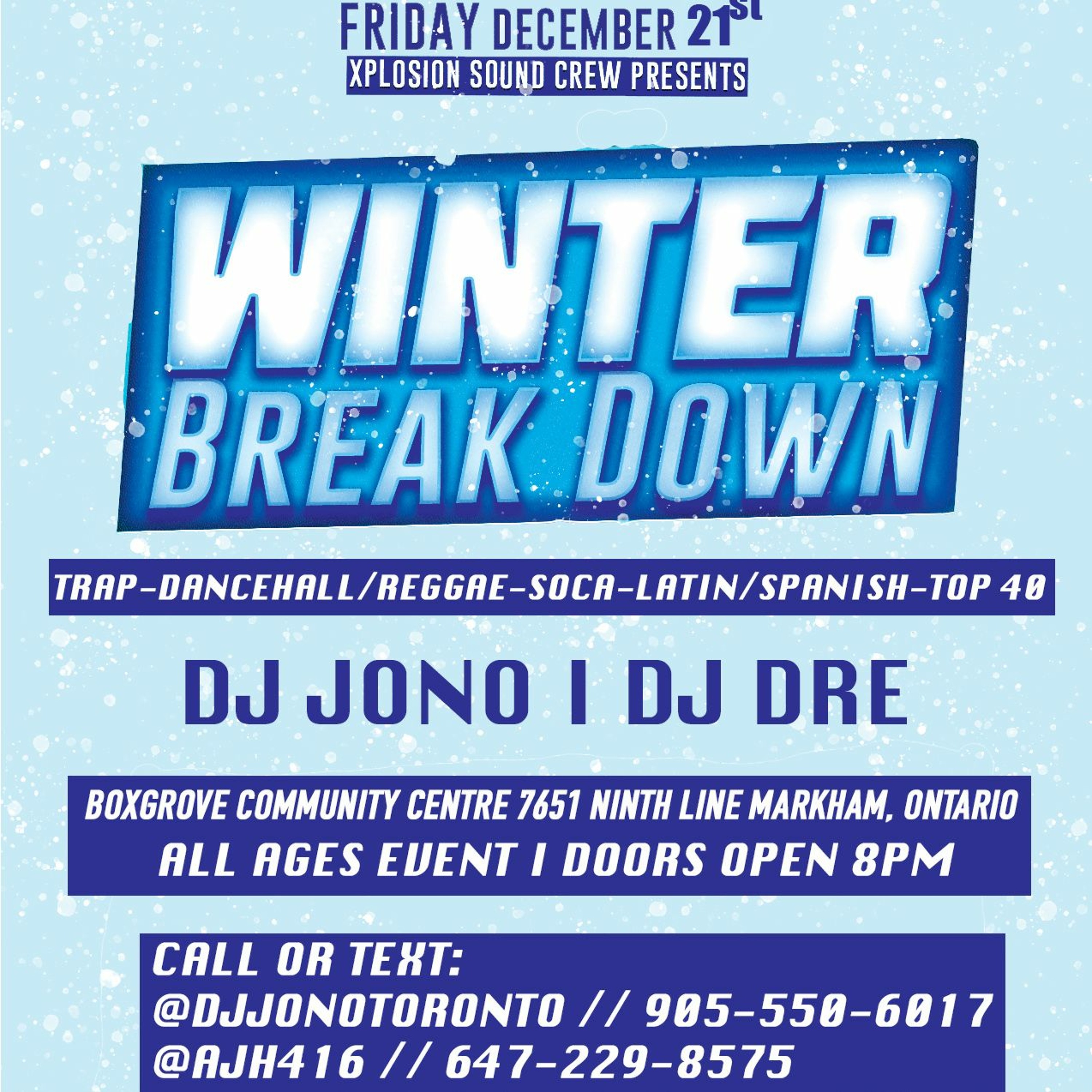 WINTER BREAK DOWN (LIVE AUDIO) @DJJONOTORONTO X @DJLAWLESSTORONTO X MC @_TWISTED1 (EXPLICIT CONTENT) episode artwork