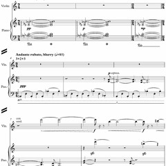 Gilad Cohen - Late Shadow (2017) for violin and piano