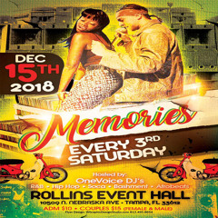 MEMORIES 15DEC18-EVERY 3RD SATURDAY INSIDE ROLLINS EVENT CENTER-TAMPA