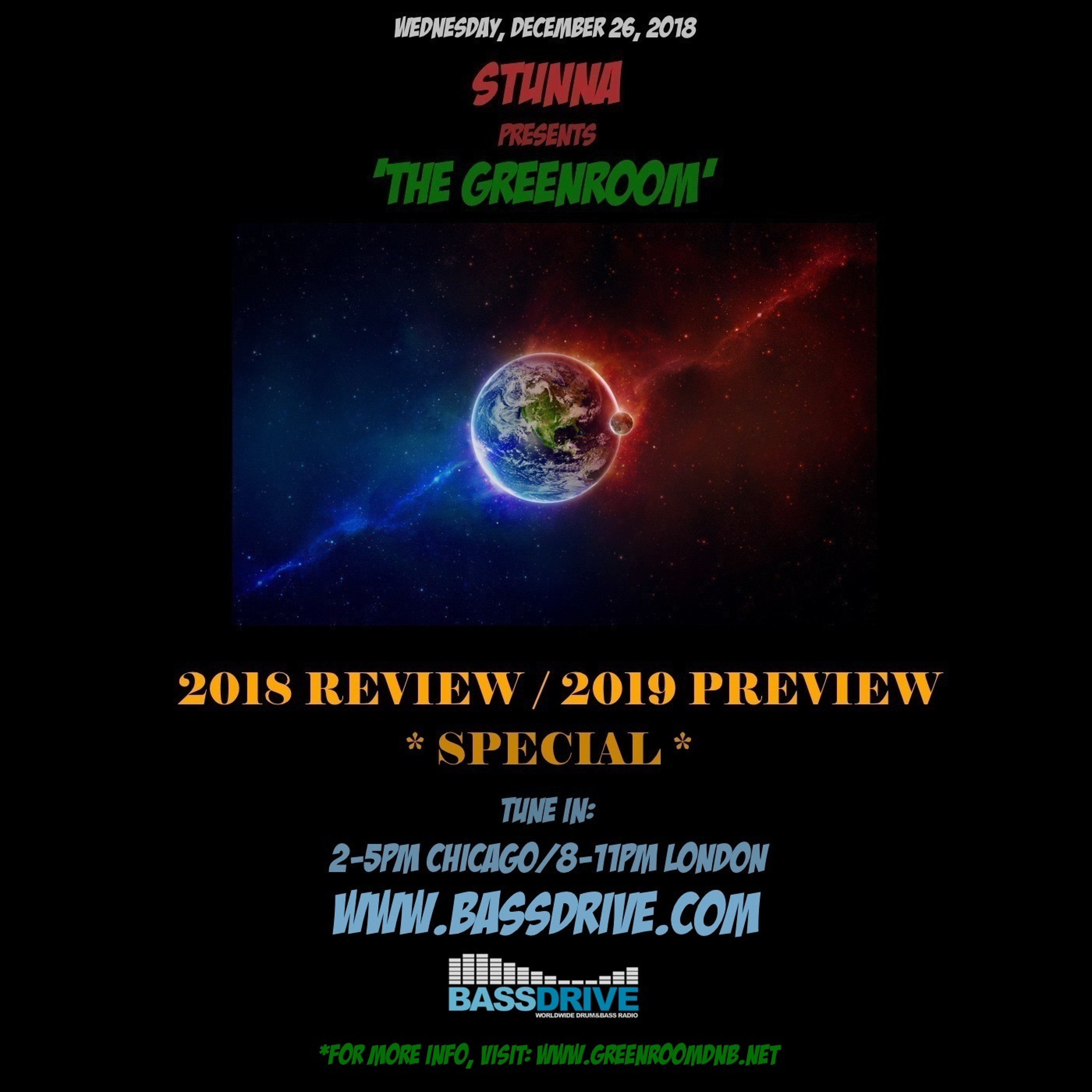 STUNNA Live in The Greenroom 2018 Review 2019 Preview Special December 26 2018 episode artwork
