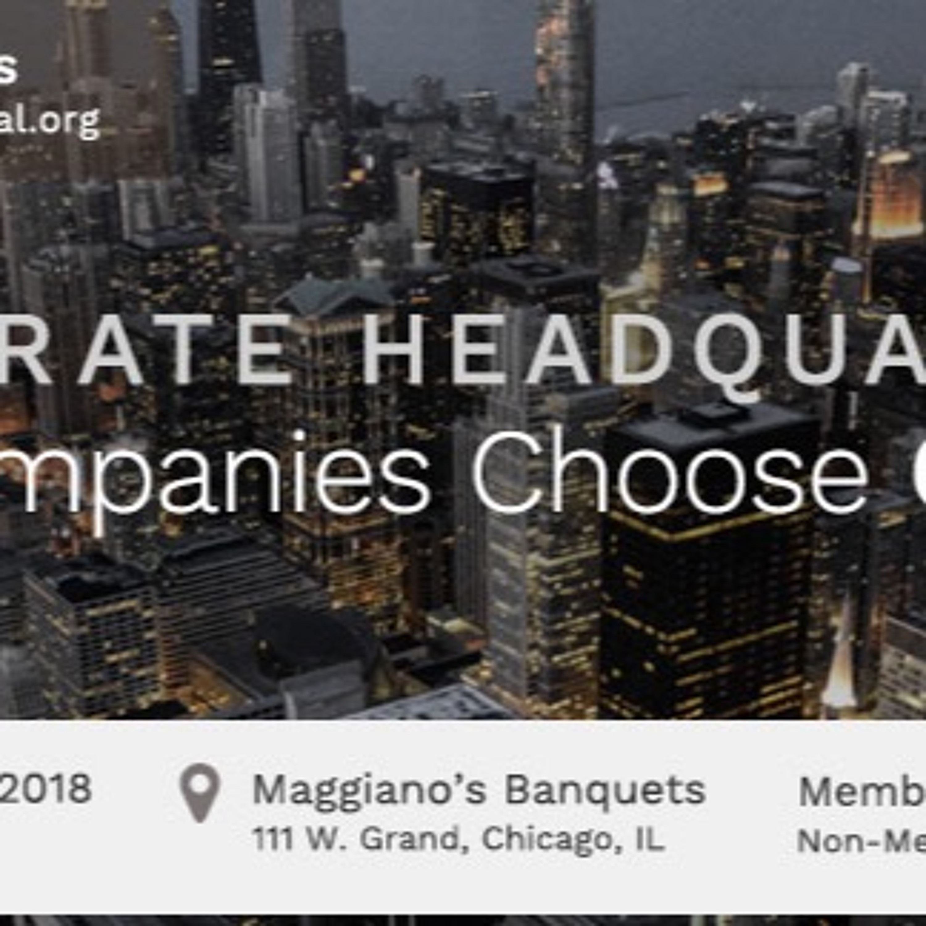 Corporate Headquarters: Why Companies Choose Chicago