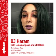DJ Haram with Lunamariposa & 700 Bliss - 24th December 2018