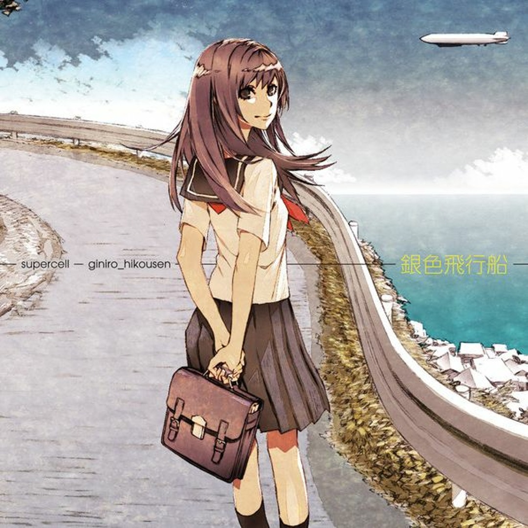 supercell 銀色飛行船　缶バッジ 初音ミク　ボカロ Stream 銀色飛行船(Giniro Hikousen) - 初音ミク(Hatsune Miku