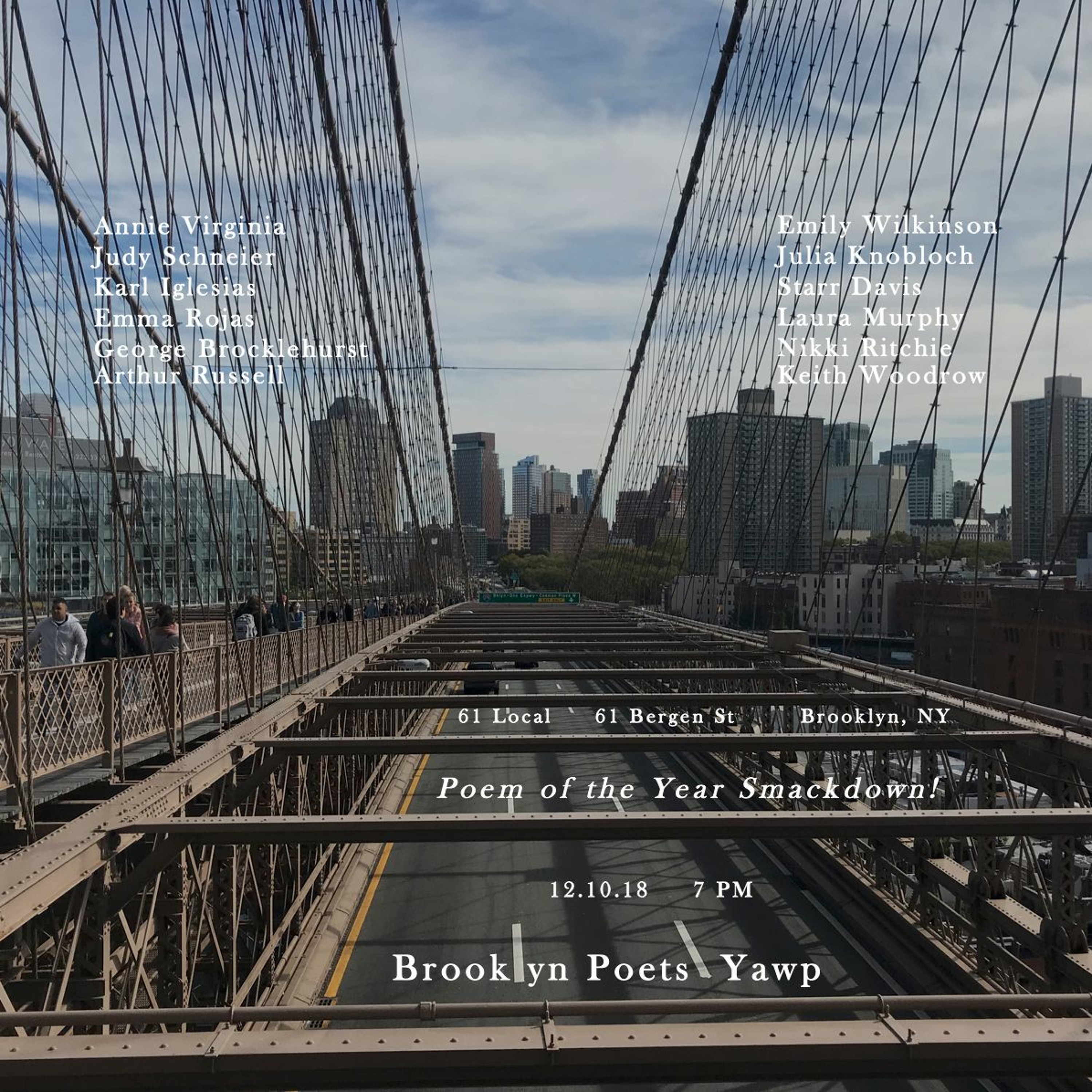 Yawpcast 12.10.18 (Part II: Poem of the Year Smackdown) episode artwork