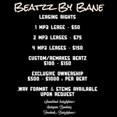 Beatzz By Bane Exclusive - Lip Service [For Sale]