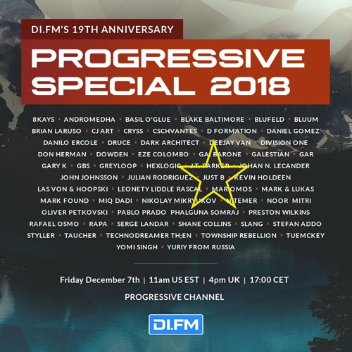 DI.FM presents: Undercurrents w/ juSt b ~ DIFM's 19th Anniversary <Dec 8 '18>