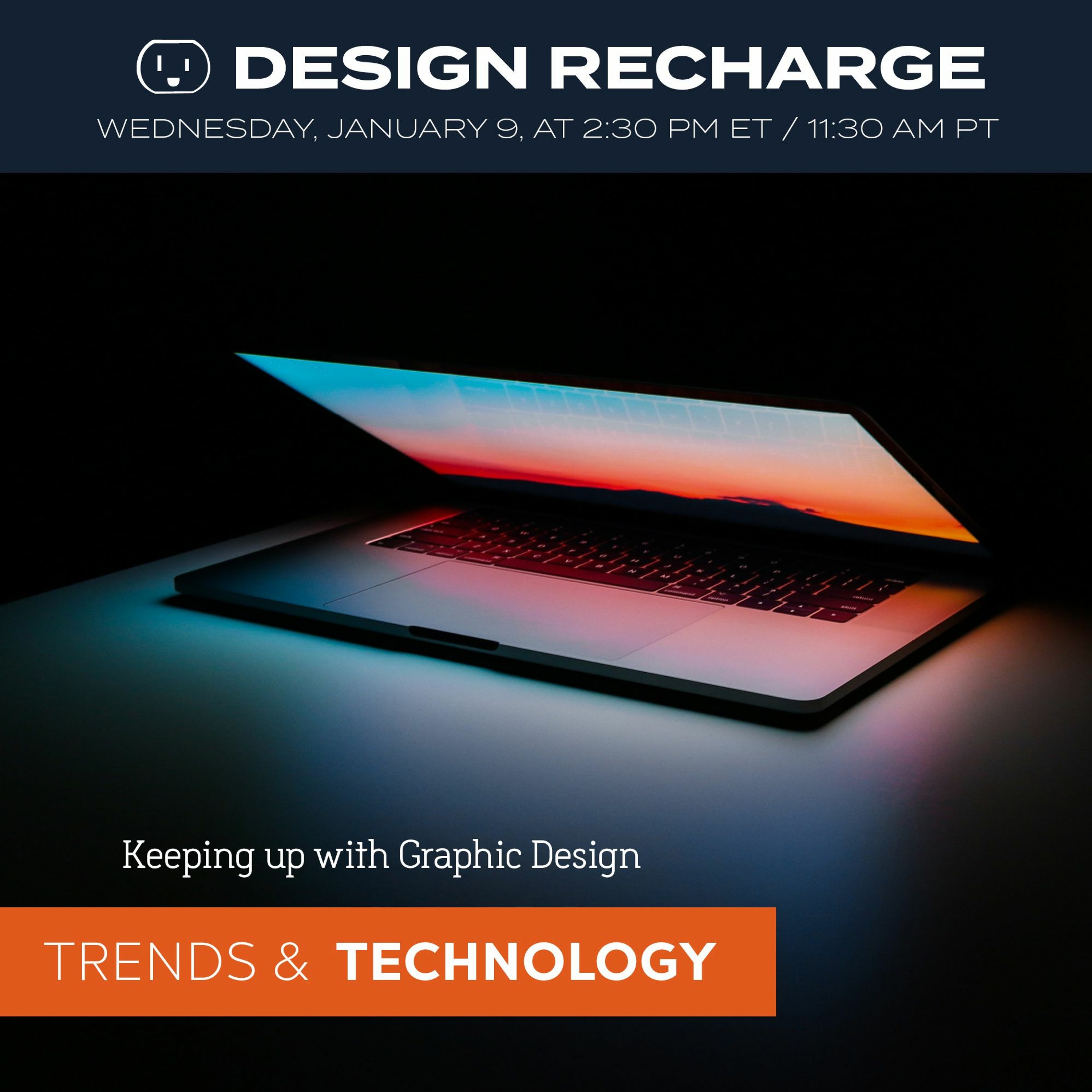 Keeping up with Trends and Tech in Graphic Design // Rapid Recharge episode artwork