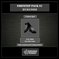 GAR SFX LIB Footstep Pack 01 Humanoid