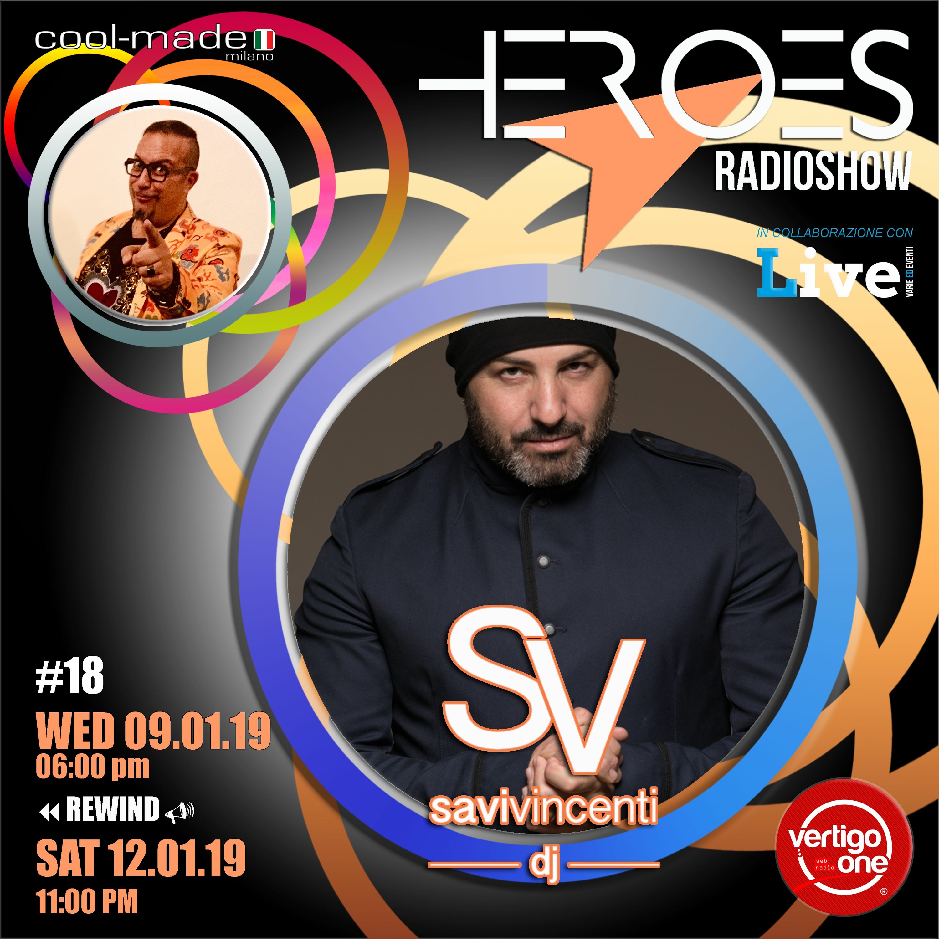#18/2018-19> HEROES RadioShow - Special Guest SAVI VINCENTI episode artwork