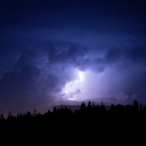 Heavy Thunderstorm Sounds at Night (Loopable)