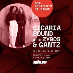 Sicaria Sound with Zygos & Gantz - 15th January 2019