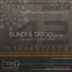Independance #42@RadiOzora 2018 November | Sundi & Tatoo Live From Studio