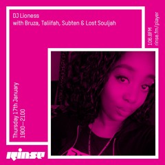 DJ Lioness with Taliifah, Bruza, Subten & Lost Souljah - 17th January 2019