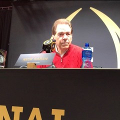 Nick Saban, Alabama Head Coach, at the CFB National Championship