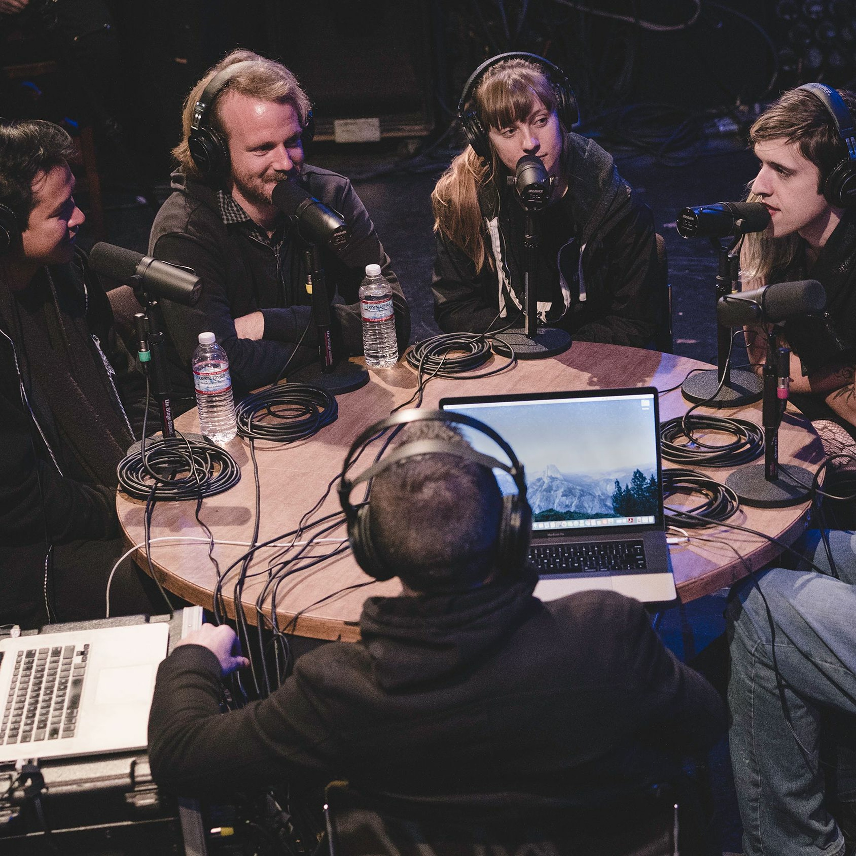 Onstage with Jim and Tom