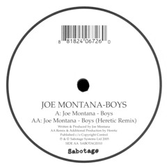 joe montana - boys (heretic rmx) sabotage systems ltd 2005