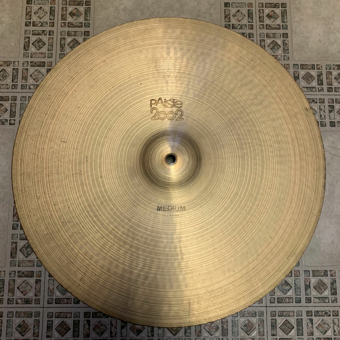 vintage】黒ロゴ PAISTE 2002 Crash 18”