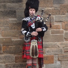Scottish Bagpiper, Edinburgh City.