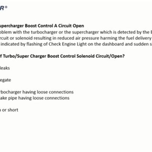 Stream Partsavatar gives you the solution OBD Code P0045 Turbo