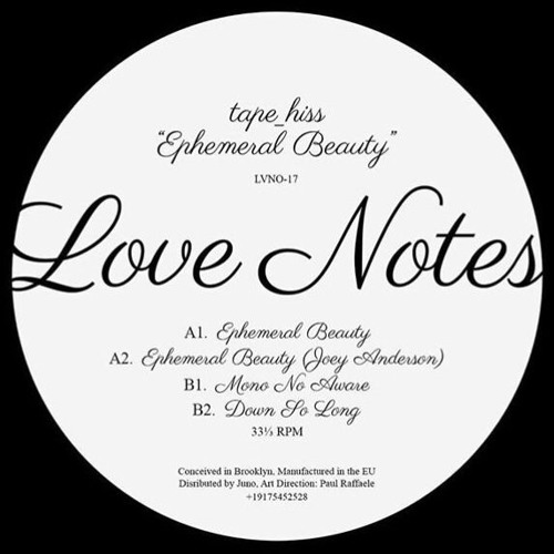 Premiere: tape_hiss 'Ephemeral Beauty'