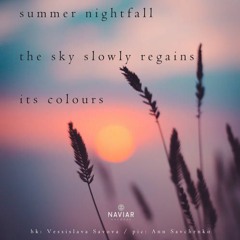 Summer nightfall / the sky slowly regains / its colours (naviarhaiku263)