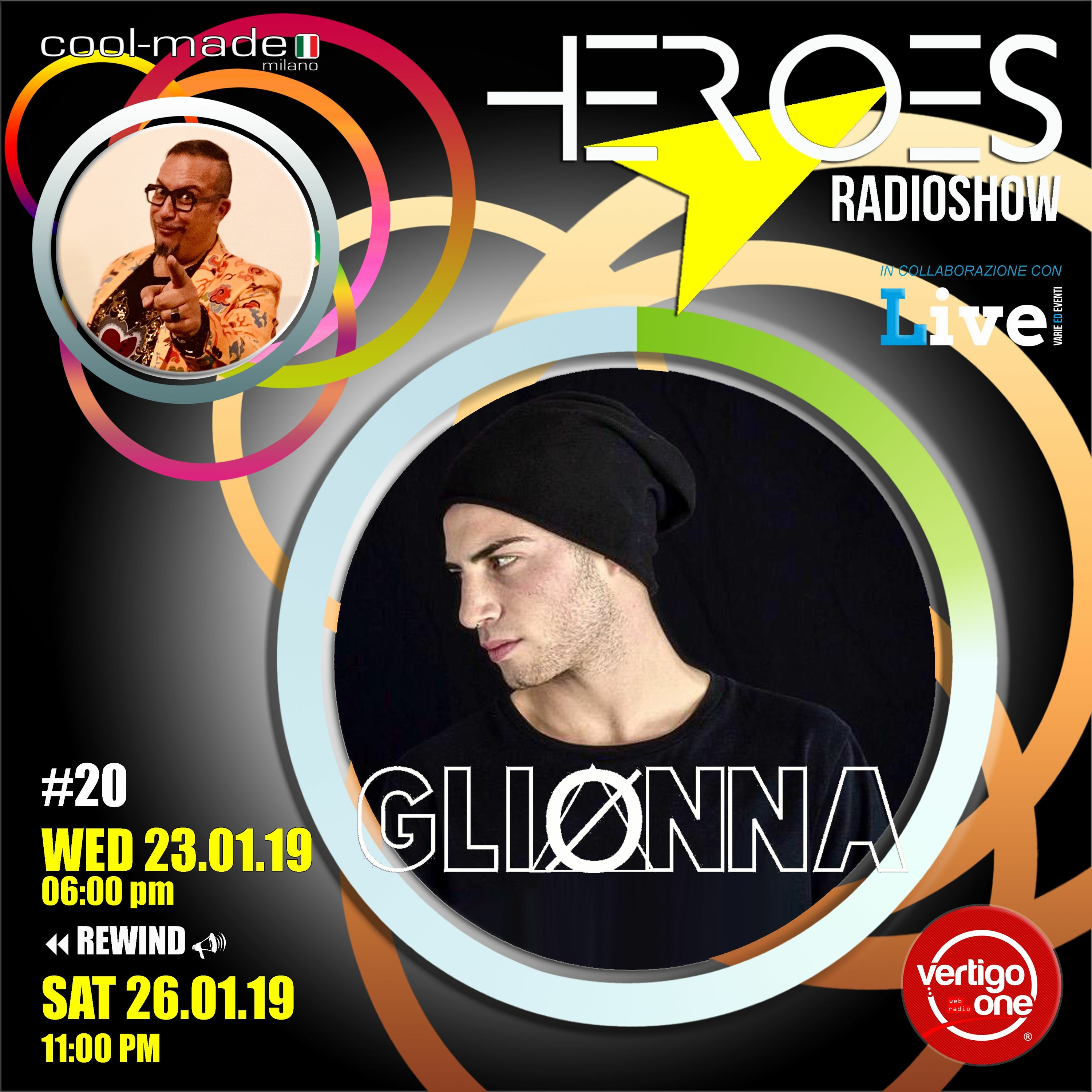 #20/2018-19> HEROES RadioShow - Special Guest GLIONNA episode artwork