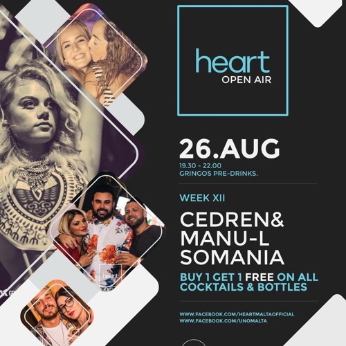 Cedren & Manu-l @ Heart, Uno Club, 26-08-18