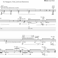 Shimmering in the Air: for haegeum, viola, and electronics (2018)