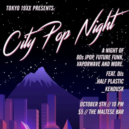 'City Pop Night' vaporwave mix