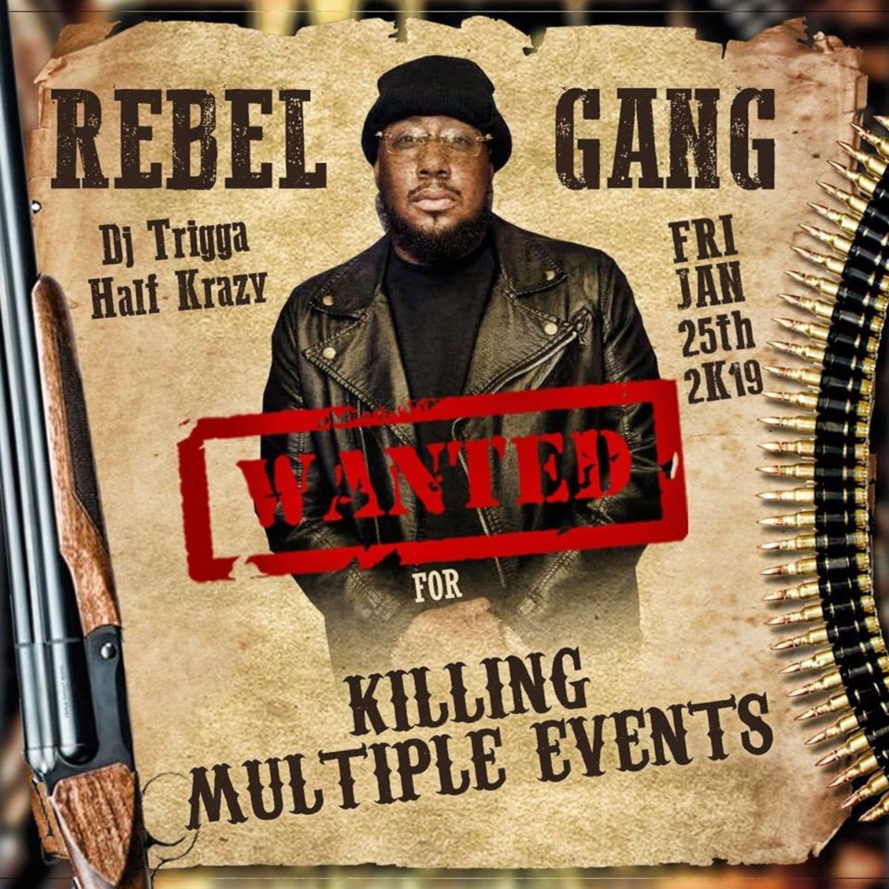 HALF KRAZY LIVE  AUDIO 1/25/19 @ REBEL (HIP HOP SEGMENT NOT INCLUDED FOR COPYRIGHT ISSUES) episode artwork