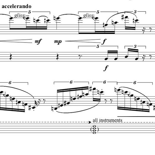 Ajax is all about attack (2003) for soprano saxophone and percussion