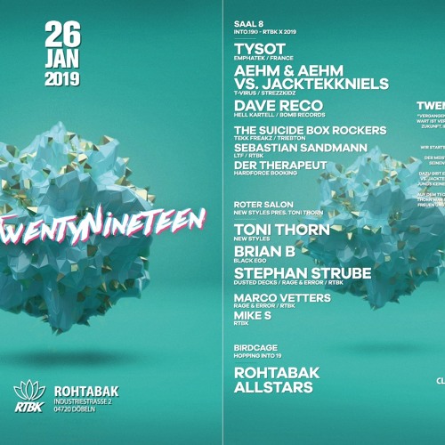26.01.2019 Stephan Strube @ Club Rohtabak (3 Decks Set)